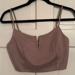 Iris dusty pink Cropped Tank